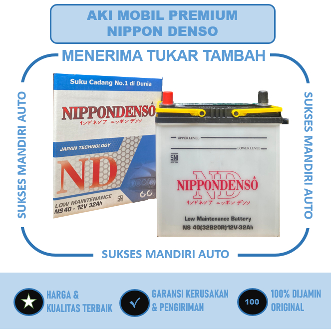 Aki Mobil Grand Max NS 40 Nippon Denso