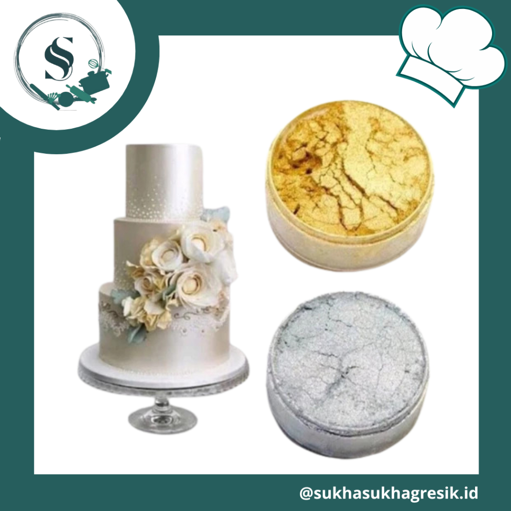 

(SSG) Lustre Dust Powder Gold Silver Rose Gold | Bubuk Glitter Hiasan Kue