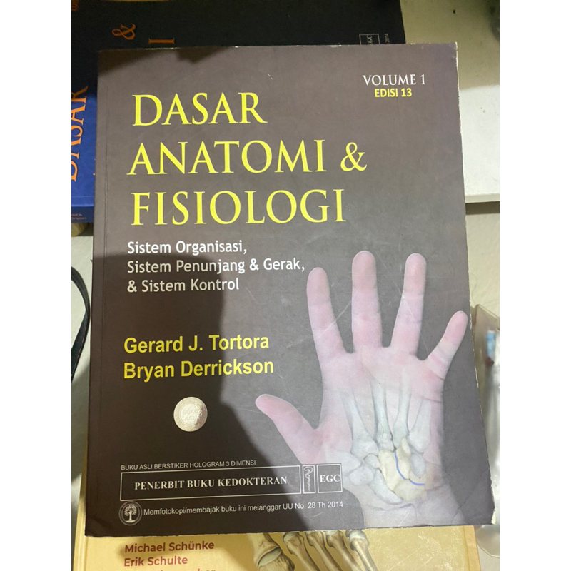 (Preloved) TORTORA DASAR ANATOMI & FISIOLOGI EDISI 13