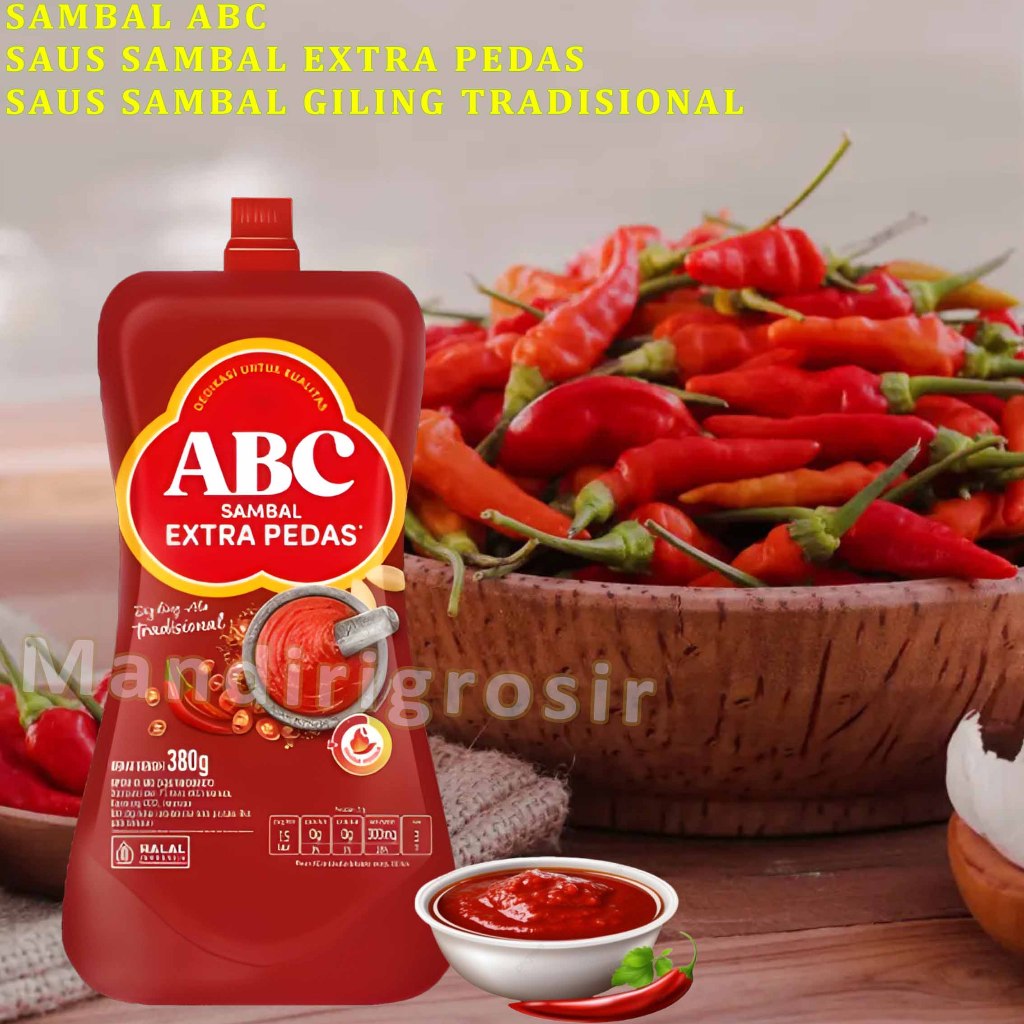 

Saus Sambal Extra Pedas * Sambal Abc * Saus Sambal Digiling Tradisional * 380gr