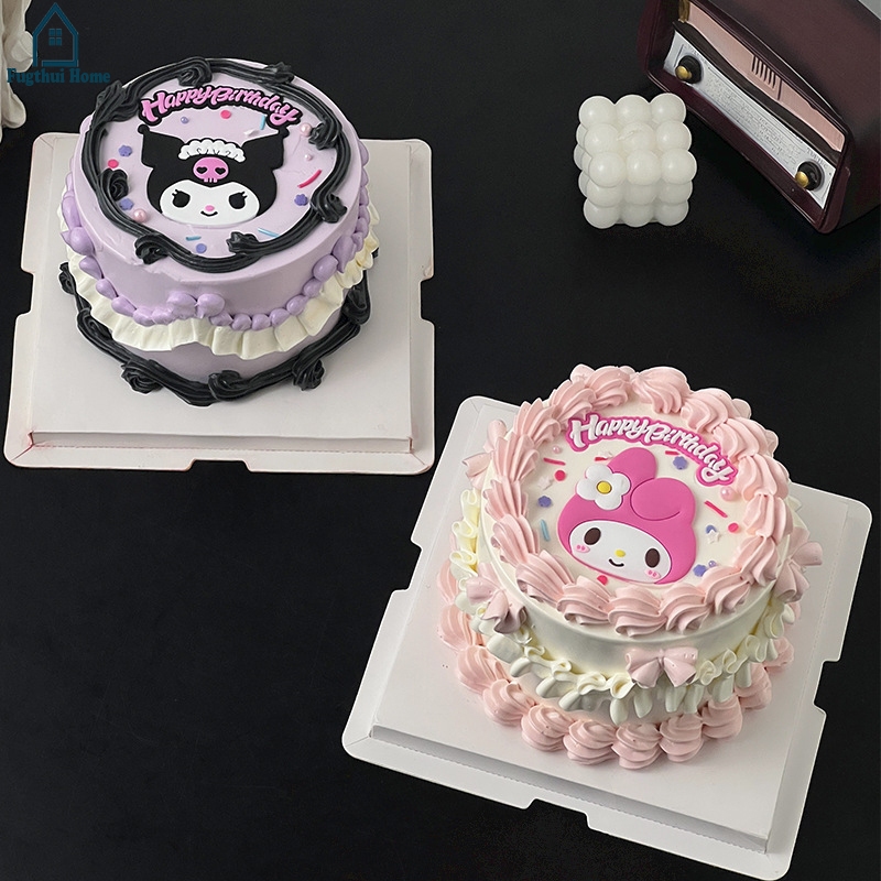 

Dekorasi Kue Ulang Tahun Anak Sanrio Hiasan Kue Ornamen Karet Lembut Fugthui