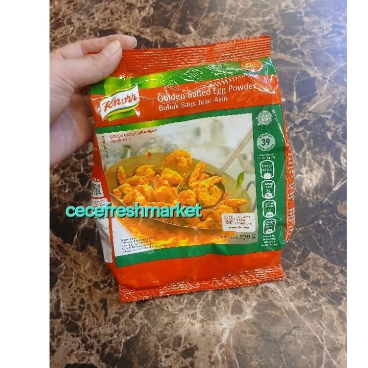 

Jual bubuk saus telur asin knorr golden salted egg powder