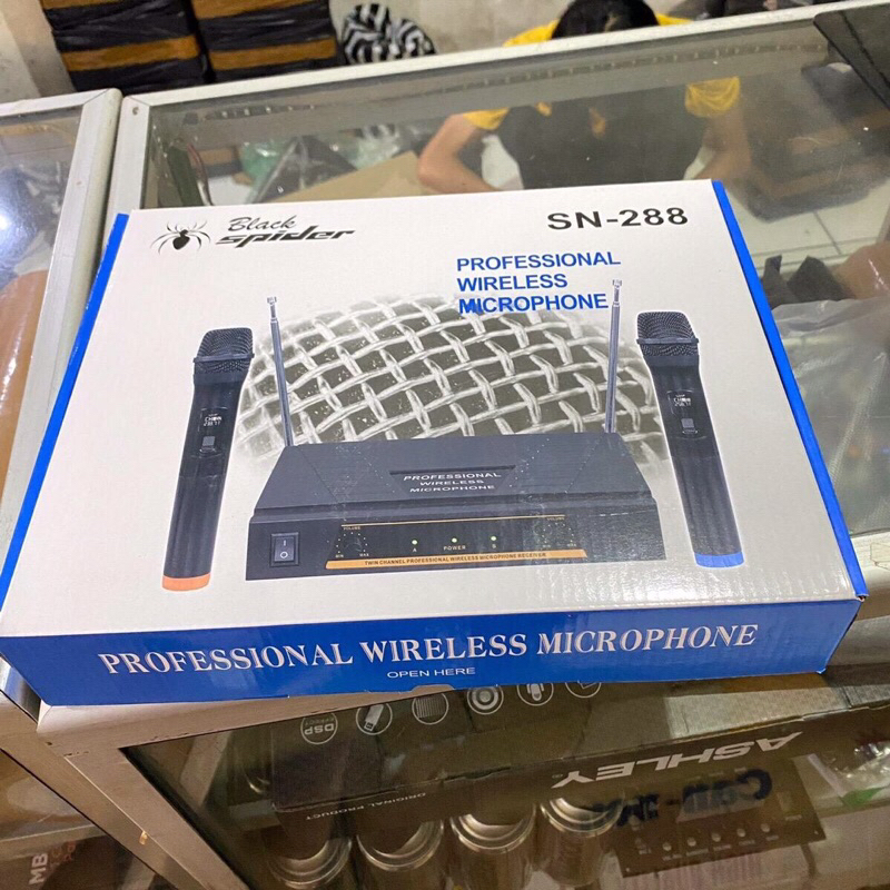 Mic Wireless Black Spider SN 288 - Kualitas Terbaik