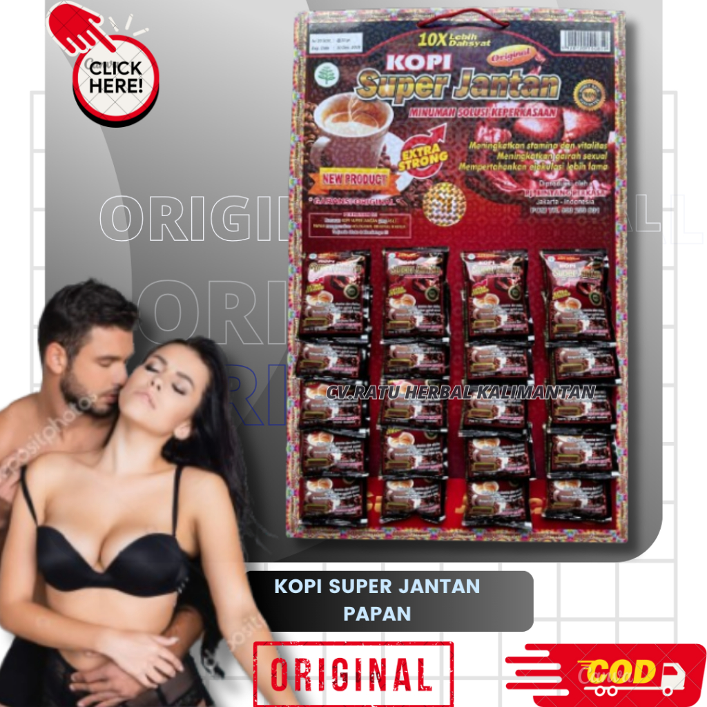 KOPI PAPAN SUPER JANTAN ASLI ORIGINAL ISI 20 SASET