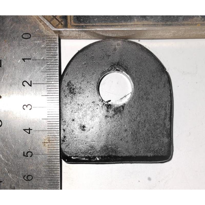 plat besi lobang gembok pintu pagar tralis folding gate