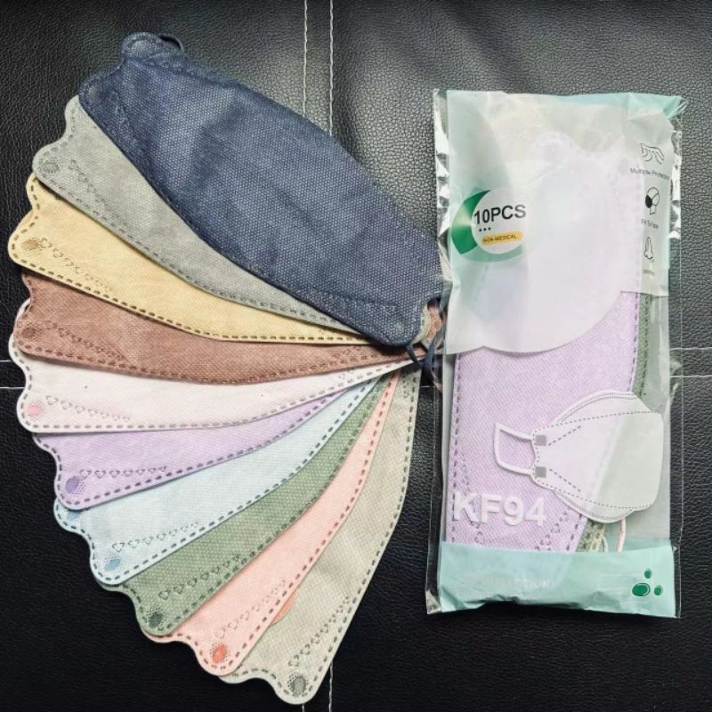 masker kf94 warna warni mix masker cantol isi 10pcs