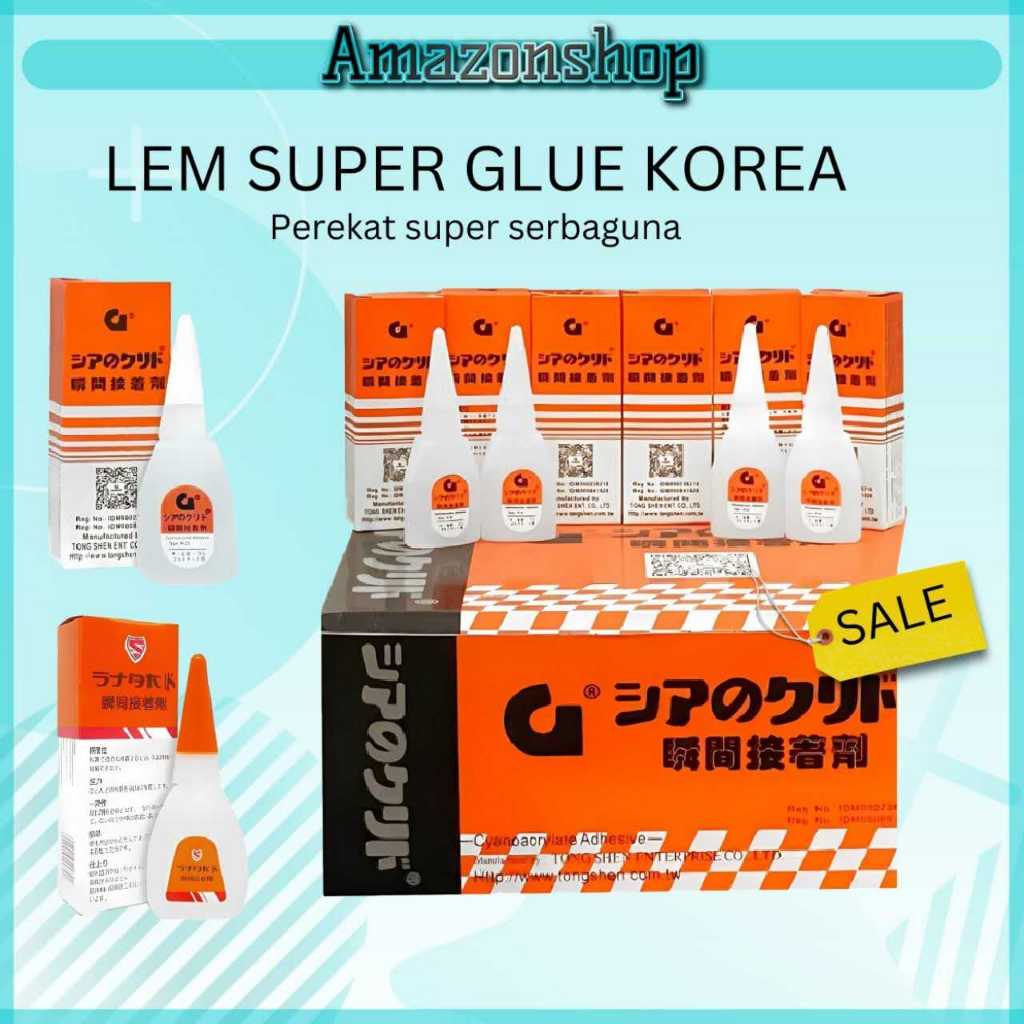 

Lem Korea Asli Ada Barcode / Lem G Original Serbaguna / Lem Power Glue Super Perekat