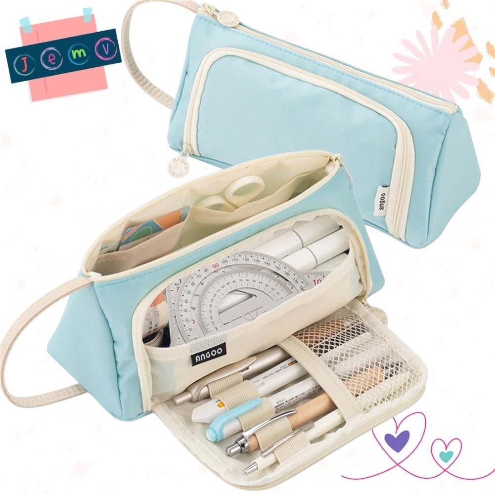 

Tempat Pensil Multi Layer Pencil Case Pouch Stationery