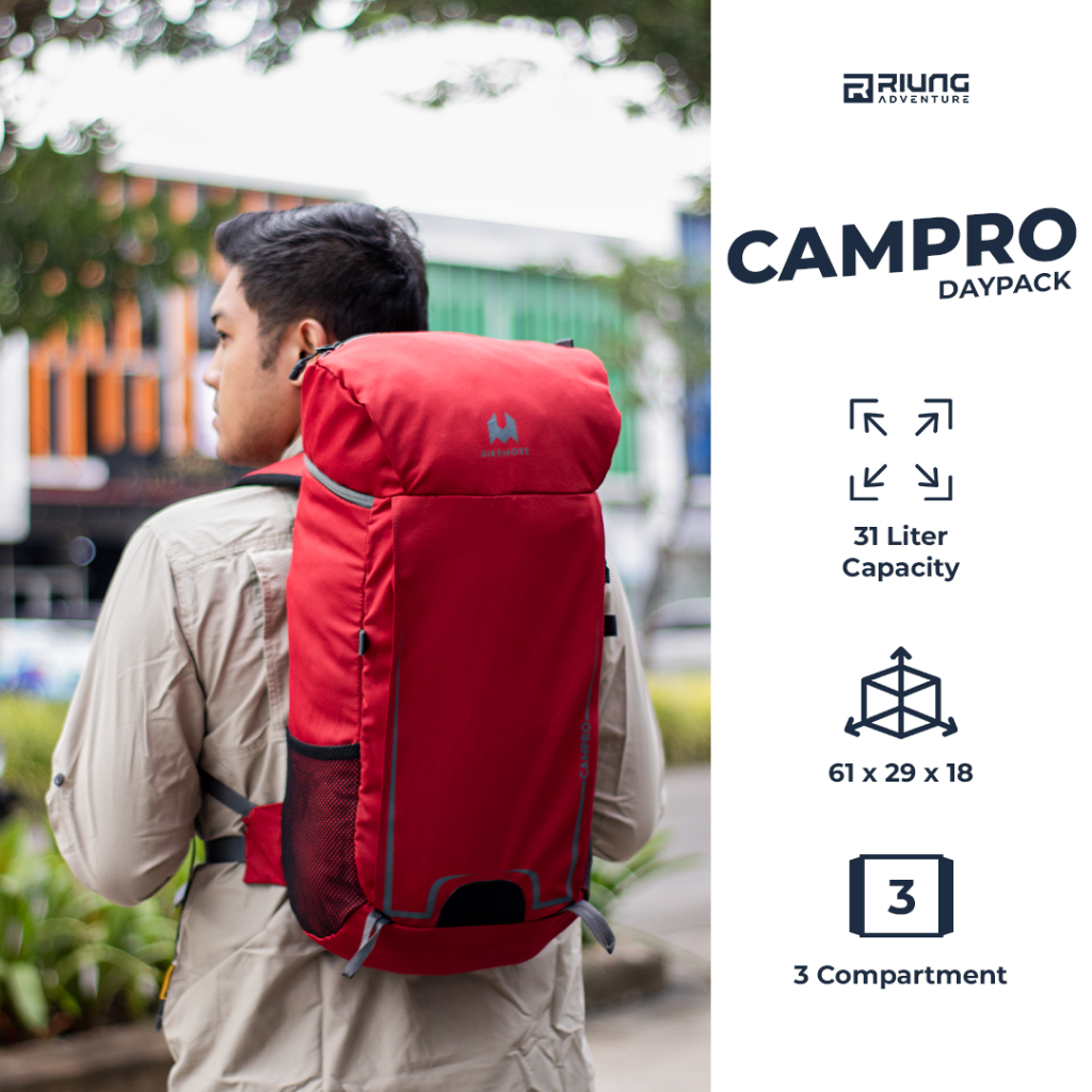 Tas Ransel Laptop Hikemore Campro Original