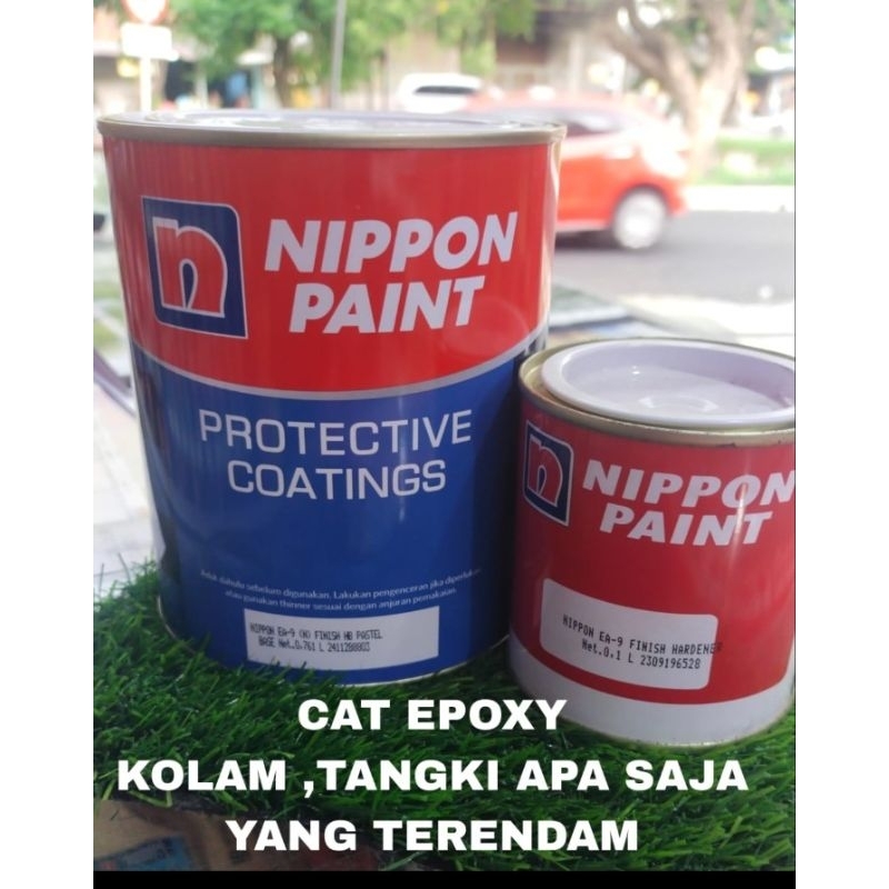 NIPPON PAINT-NIPPON CAT EPOXY 2 KOMPONEN-CAT KOLAM-BISA REQUEST WARNA-NIPPON EA9 CAT KOLAM