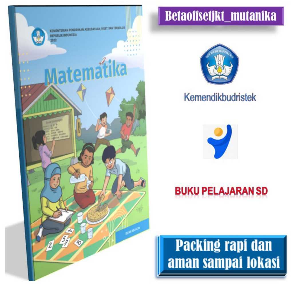 Buku sd mtk kelas 4  matematika kurikulum merdeka kurmer