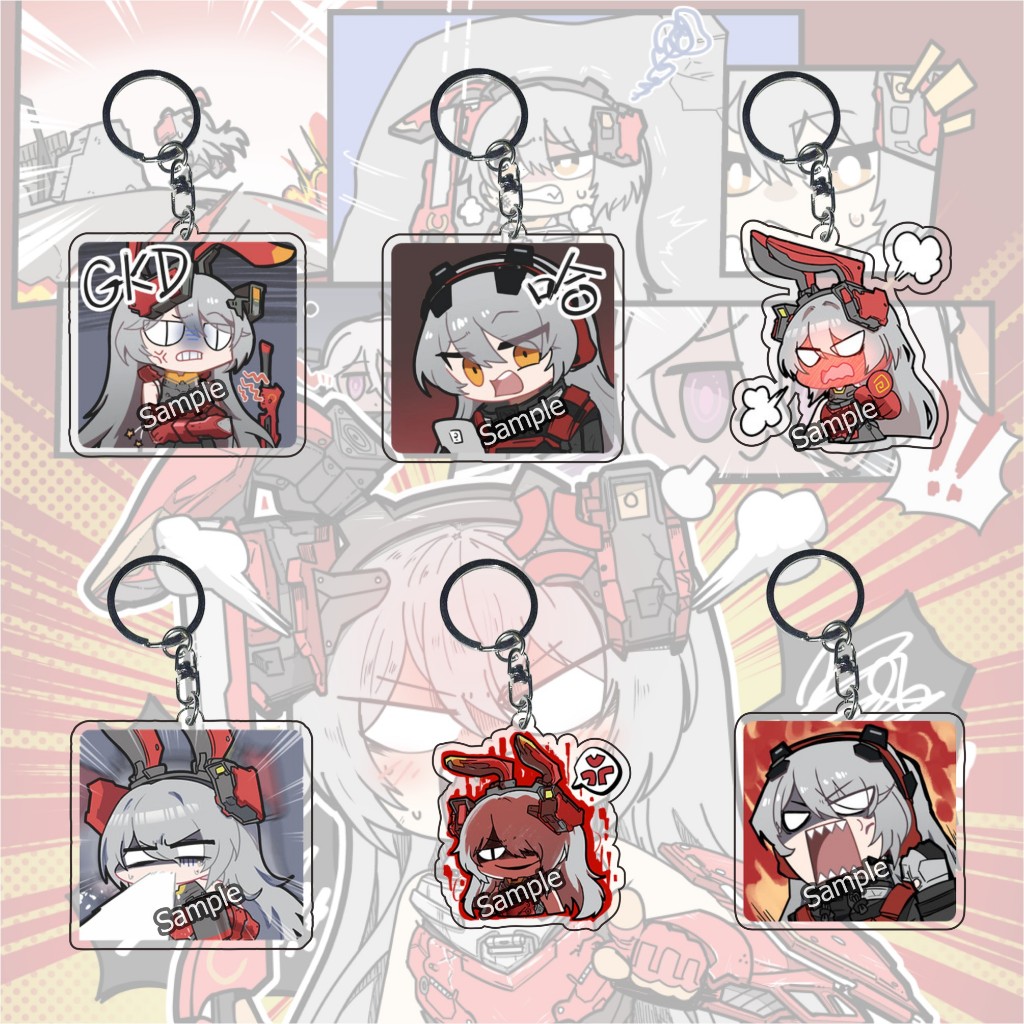 Gantungan Kunci Girls' Frontline Exilium Krolik ALL - Ganci - Key Chain - Anime - Game