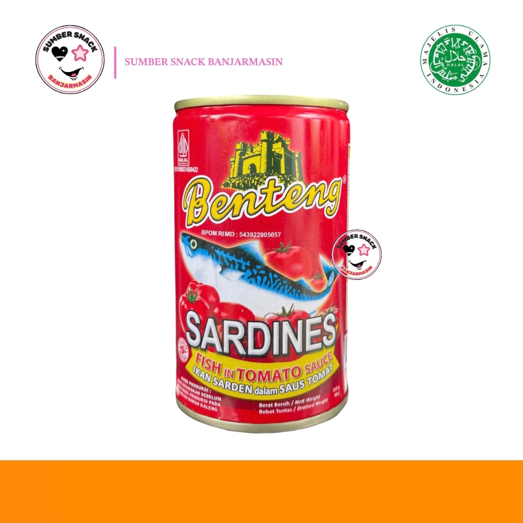 

Benteng Ikan Sarden Sardines Saus Tomat (155g)