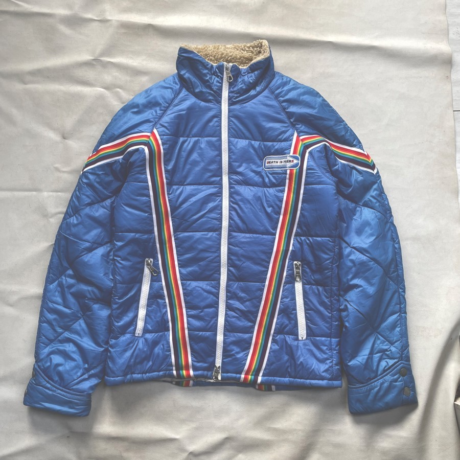 Jaket vintage blutenblatt padded ski biker jacket