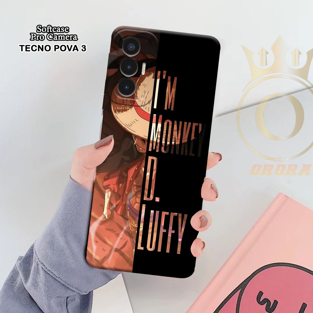 Softcase Tecno Pova 3 - ORORA  - Casing Tecno Pova 3 - Motif case ANIME - Tecno - Softcase Tecno Pov