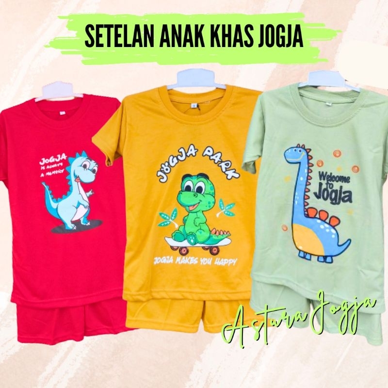 Setelan Kaos Jogja Anak Laki Laki Perempuan Baju Anak Malioboro