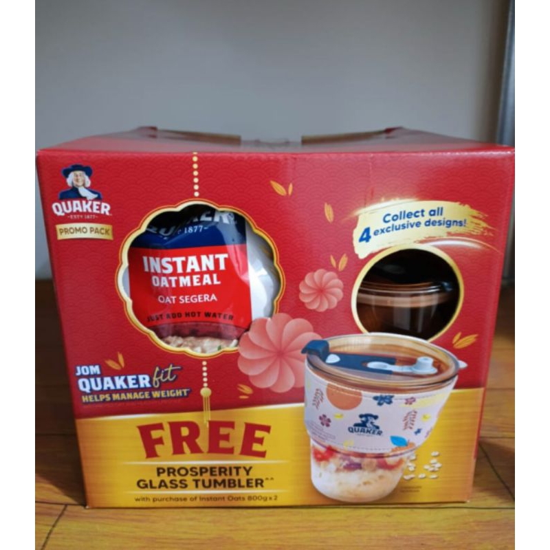 

Quaker Edisi CNY 2 x 800 Gram Free Tumbler