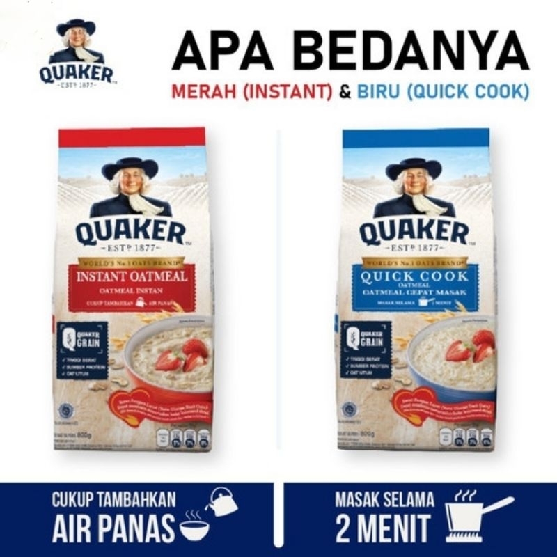 

Quaker Instant / Quick Cooking Oatmeal 800gr