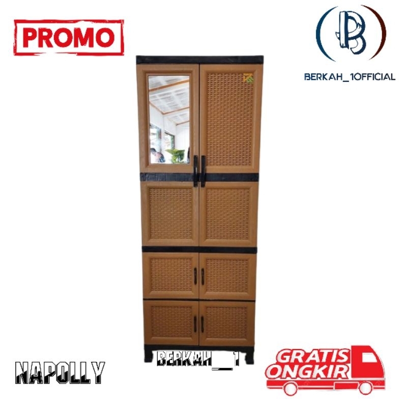 LEMARI SUSUN PLASTIK NAPOLY
