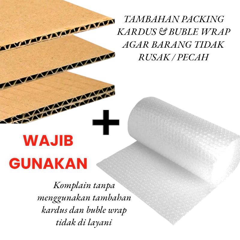 

WAJIB TAMBAHAN PACKING KARDUS BUBLE WRAP