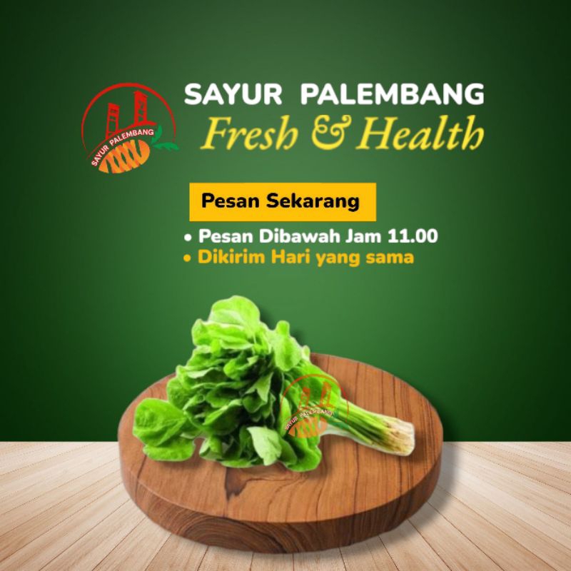 

Sayur Bayam Hijau /ikat - Sayur Palembang