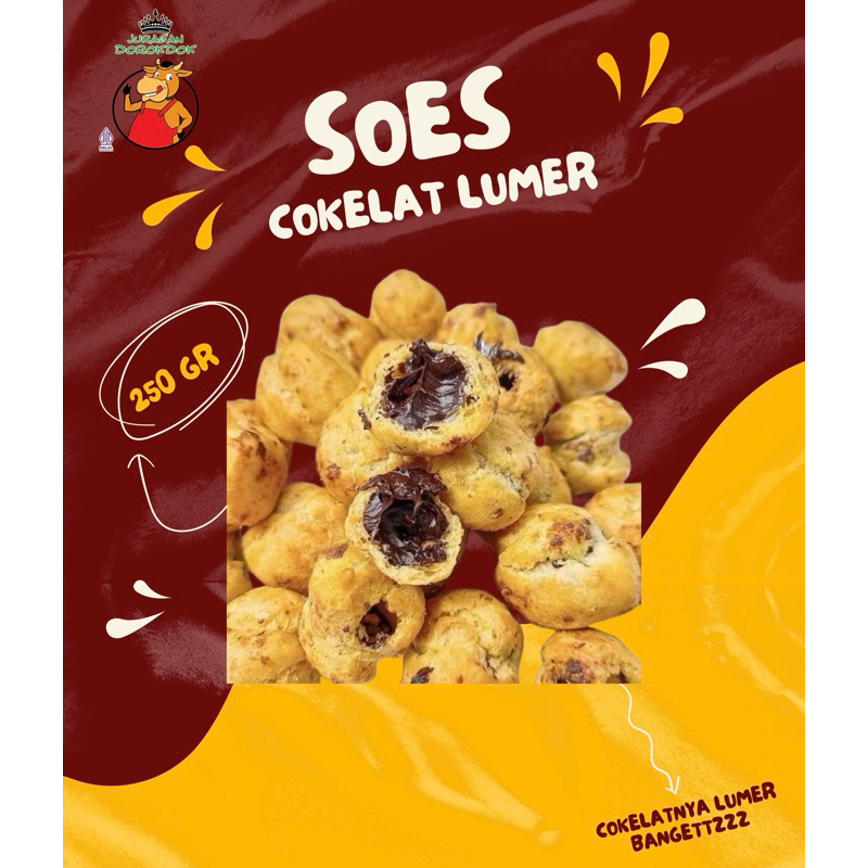 

[250 GR] Soes Cokelat Lumer Muraah Enak