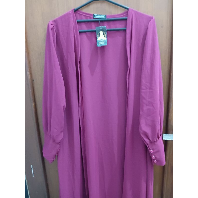 New long cardigan fuschia
