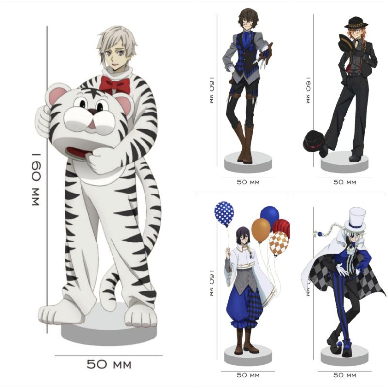 BUNGOU STRAY DOGS ACRYLIC STANDEE II / STANDEE FIGURE AKRILIK ANIME BUNGOU STRAY DOGS BSD II