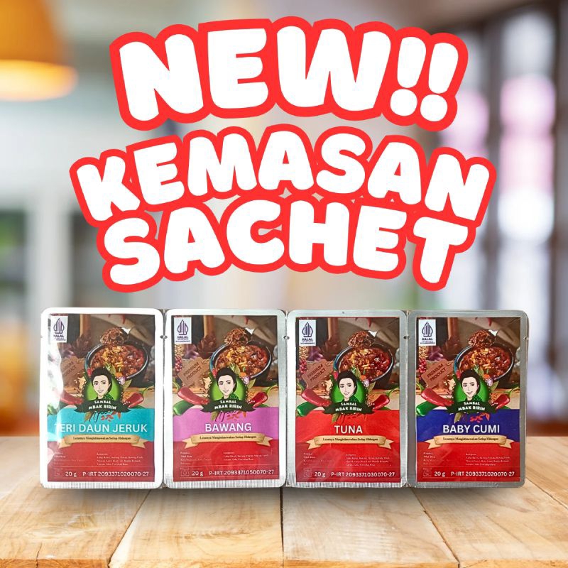 

Sambal Mbak Ririn Sambal Baby Cumi Kemasan Sambel Sachet 20 g