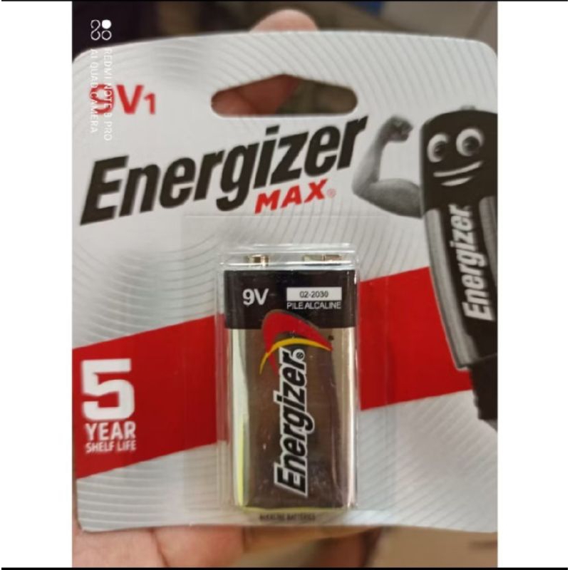 BATERAI 9 VOLT ENERGIZER MAX ALKALINE