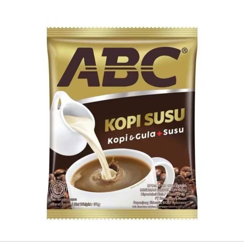 

Kopi ABC susu dan Kapal api spc mix 23 gr