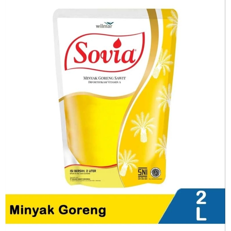 

( 2 L ) MINYAK GORENG SOVIA 2 LITER REFFIL