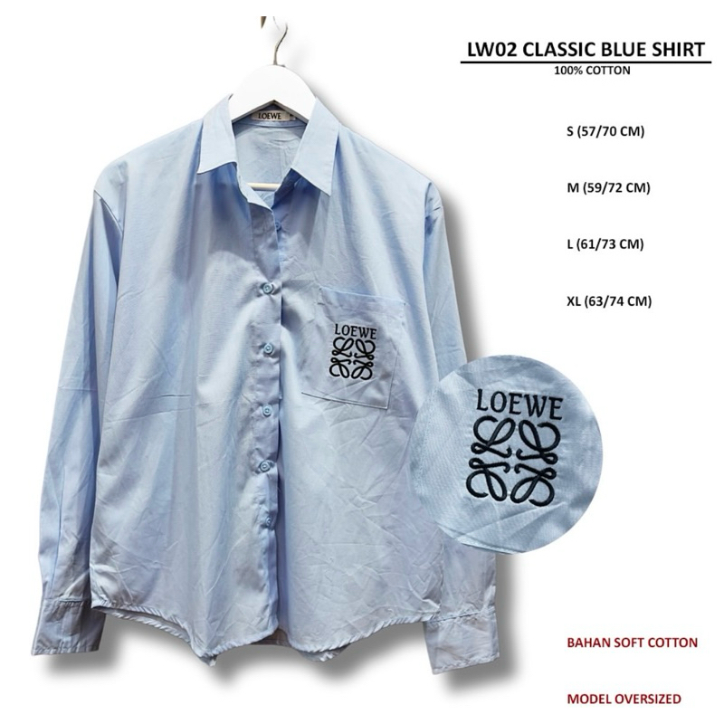 Kemeja Wanita Lw 02 Classic Shirt