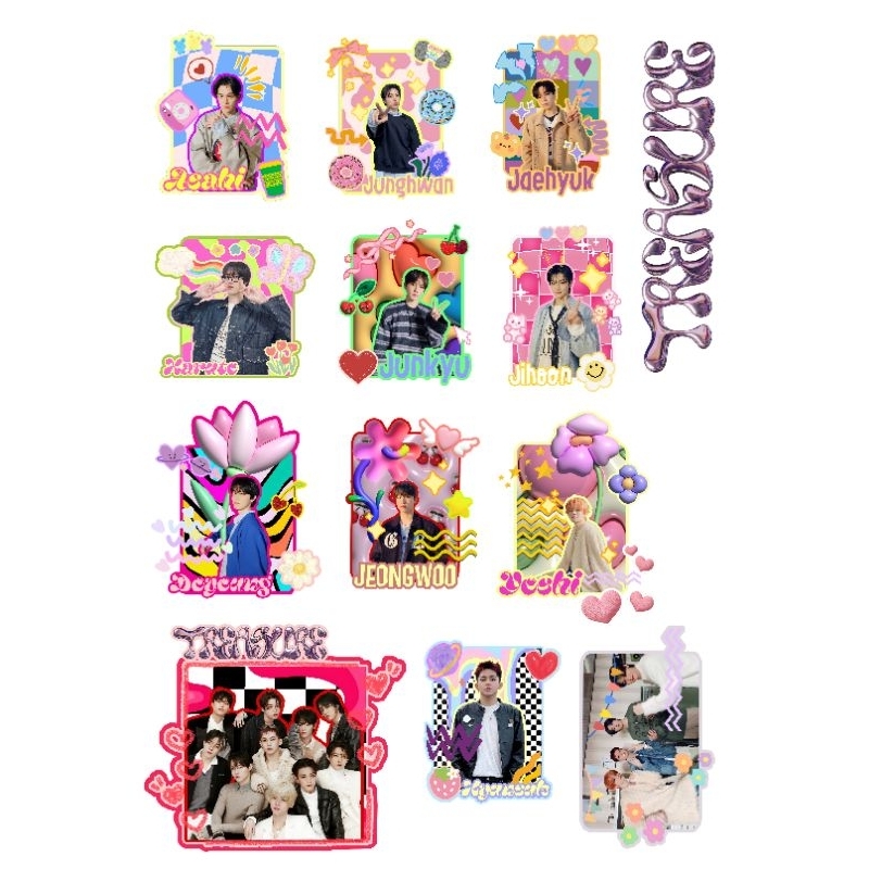 

STICKER TREASURE | STICKER CUTTING TREASURE | STICKER KPOP | TREASURE FANKIT