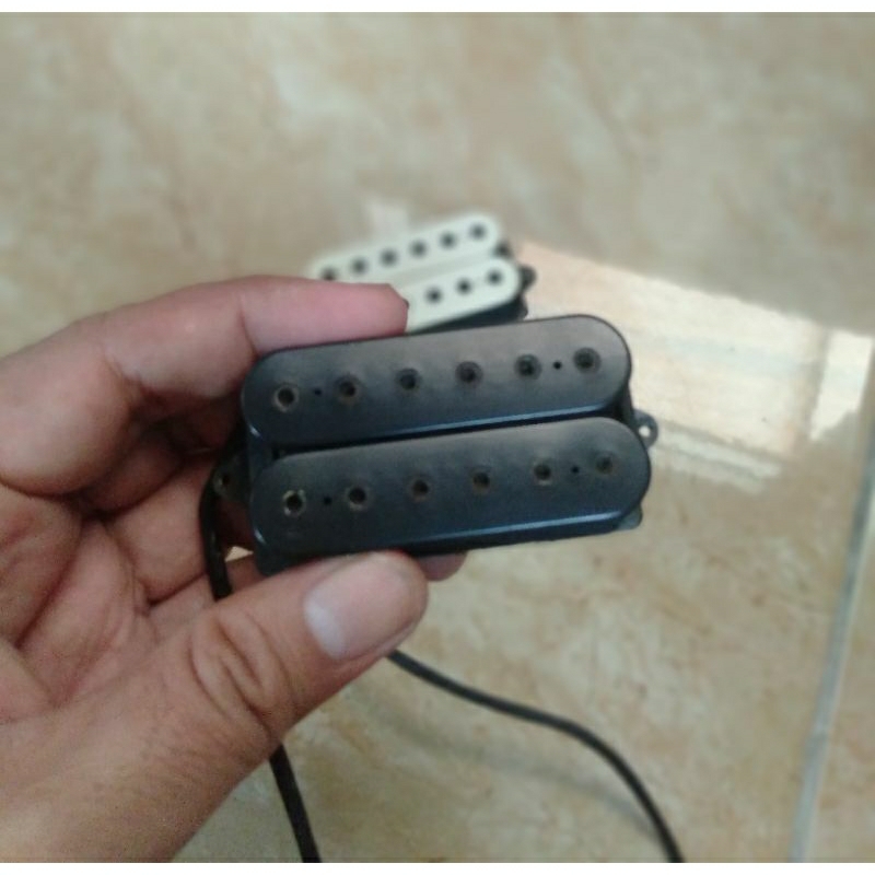 Pickup Gitar Dimarzio Evolution DP159FBK dan DP158FW sepasang humbucker