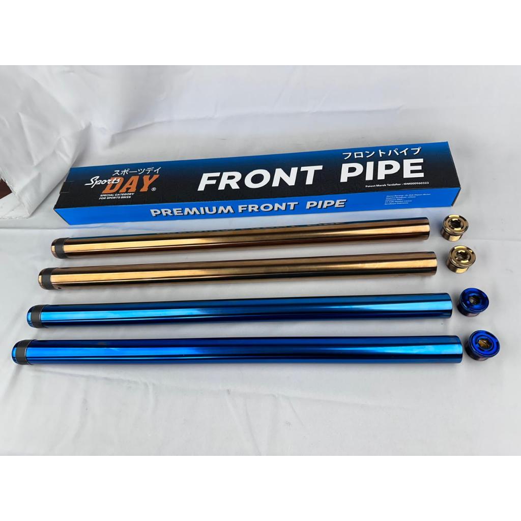 pipa linggisan as shock depan as 26 31 30 33 gold blue rainbow megapro ninja tiger gl cb satria vixi