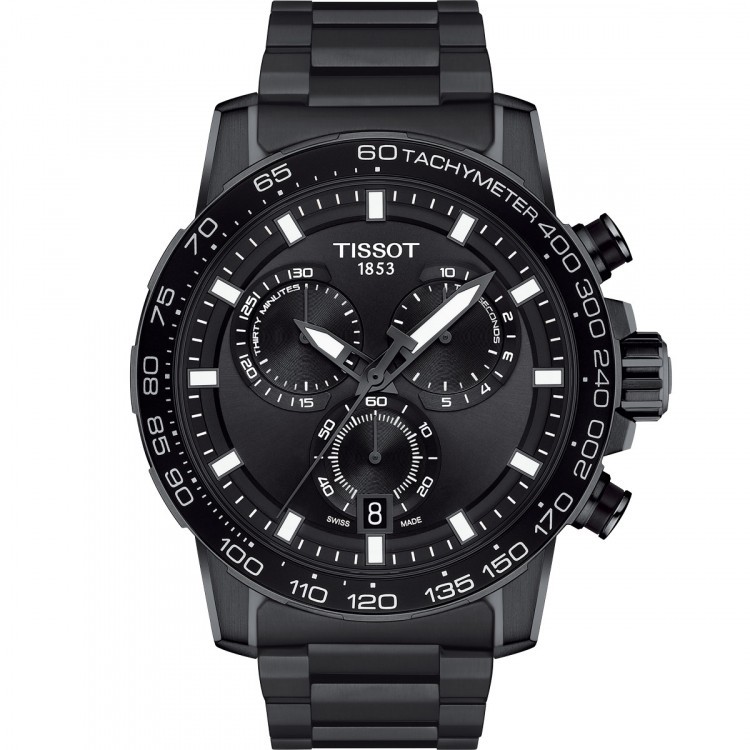 Tissot Supersport Chrono Quartz Watch Jam tangan pria Original T125.617.33.051.00