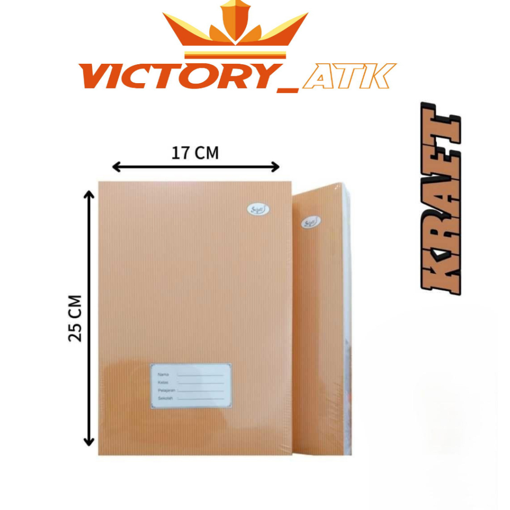 

Buku Tulis Boxy Kraft Sejati 36/42/50/70/100 Lembar-Cover Coklat - 1 Bks