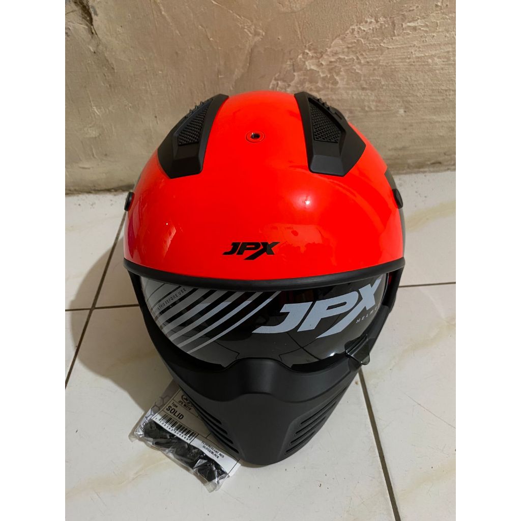 Helm JPX MX 728-R Solid Flourescent Red