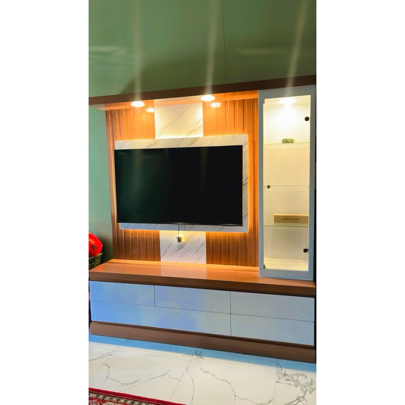 Backdrop tv jumbo / backdrop tv bisa custom