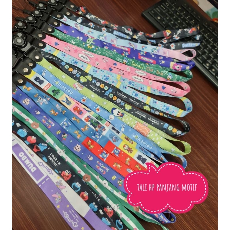 TALI GANTUNGAN HP TALI HP PANJANG MOTIF TALI GANTUNGAN KUNCI / TALI PANJANG MOTIF