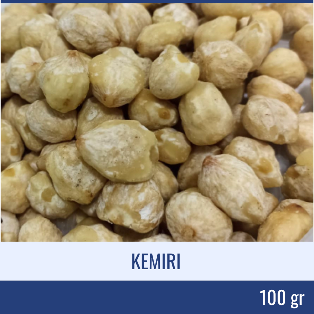 

Biji Kemiri Bulat 100gr | Kemiri