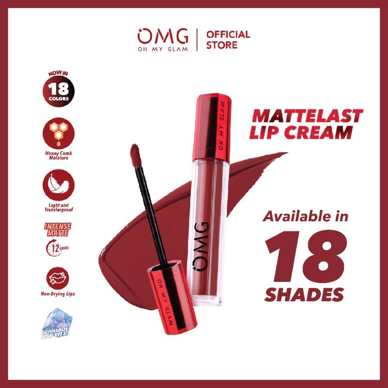OMG Oh My Glam Matte Kiss Lip Cream / Lipstik OMG Oh My Glam