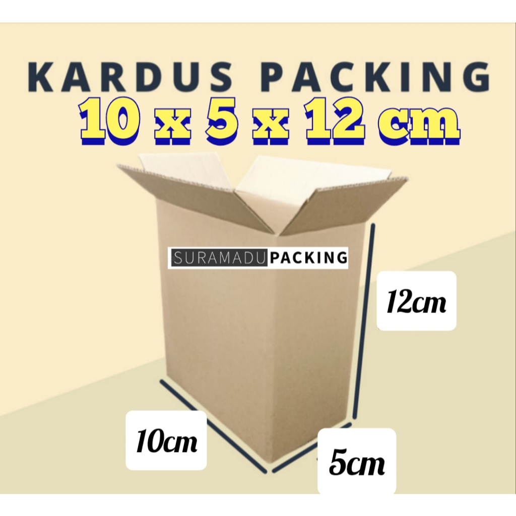 

Kardus box karton packing 10x5x12 cm Packing Polos dan Tebal 4mm C FLUDE