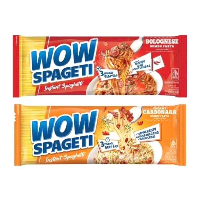 

WOW SPAGETI CARBONARA & BOLOGNESE