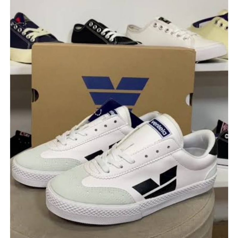 promo sepatu vantela olympik putih polos sepatu casual terbaru pria wanita