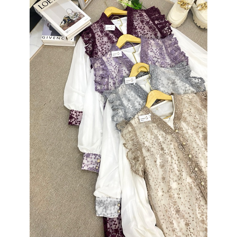 Fateeha - Viola Dress Brukat Burgundy | Dress Brukat Premium | Dress Pesta | Gaun Pesta Brukat | Baj