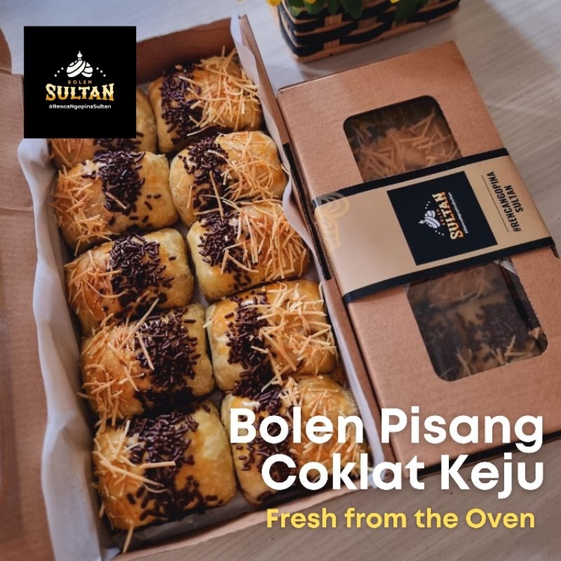 

Bolen Sultan Pisang Coklat Keju Isi 10