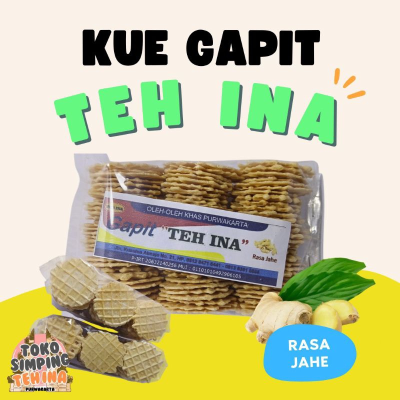 

Kue Gapit Teh Ina - Rasa Jahe 115 gr - Khas Purwakarta