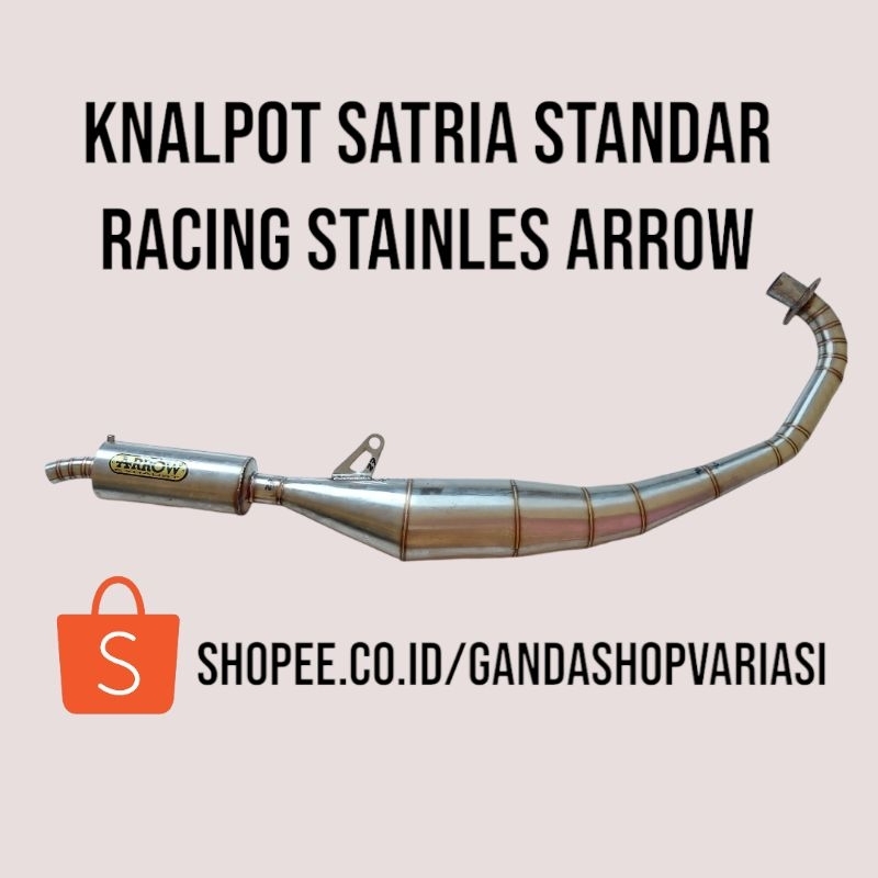 Knalpot Satria 2 Tak Standar Racing Stainless Arrow